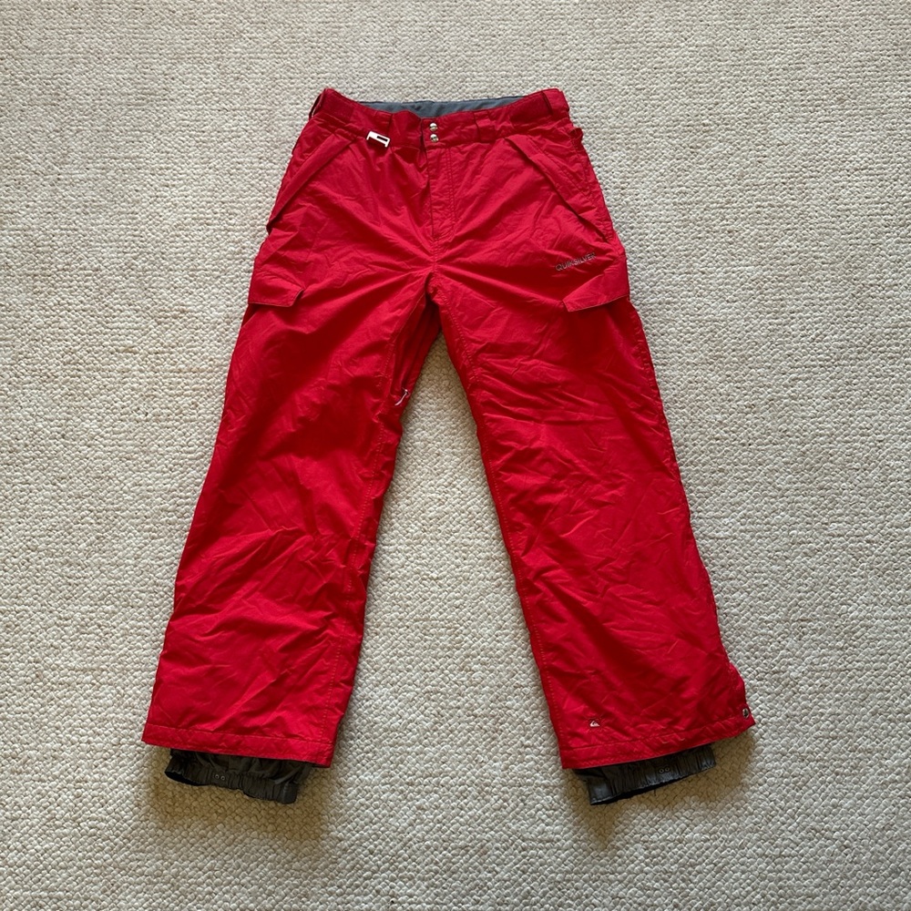Quicksilver Red Snow Pants｜Size: L in men’s